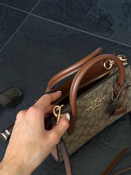 Coach Andrea Carryall In Signature Canvas Brown/Beige [оригінальна коробка] pr97038 фото
