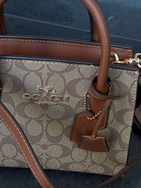 Coach Andrea Carryall In Signature Canvas Brown/Beige [оригінальна коробка] pr97038 фото