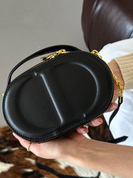 Dior CD Signature Oval Camera Bag Black [оригінальна коробка] pr01238 фото
