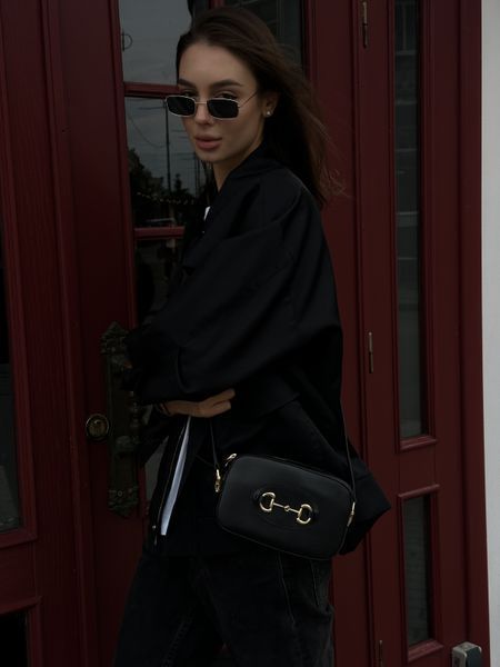 Gucci Horsebit 1955 Small Shoulder Bag Black [оригінальна коробка] pr7718 фото