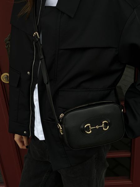 Gucci Horsebit 1955 Small Shoulder Bag Black [оригінальна коробка] pr7718 фото