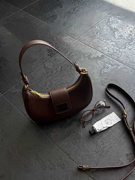 Miu Miu Leather Hobo Bag Brow оригинальна коробка] miu2589 фото