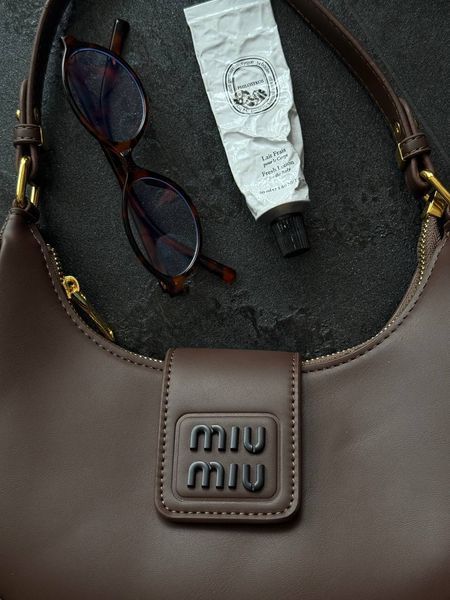 Miu Miu Leather Hobo Bag Brow оригинальна коробка] miu2589 фото