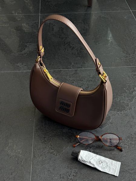 Miu Miu Leather Hobo Bag Brow оригинальна коробка] miu2589 фото
