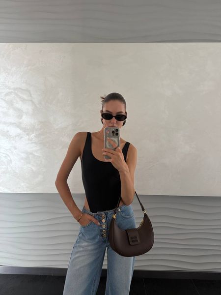 Miu Miu Leather Hobo Bag Brow оригинальна коробка] miu2589 фото