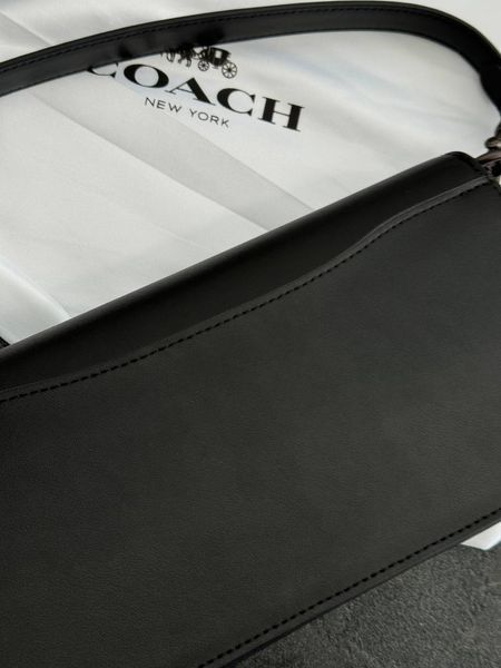 Сoach Tabby Shoulder Bag Signature Canvas Black [крафтова коробка] pr0800 фото