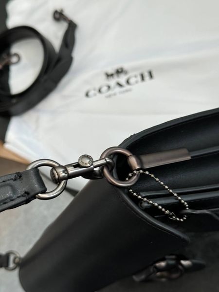 Сoach Tabby Shoulder Bag Signature Canvas Black [крафтова коробка] pr0800 фото