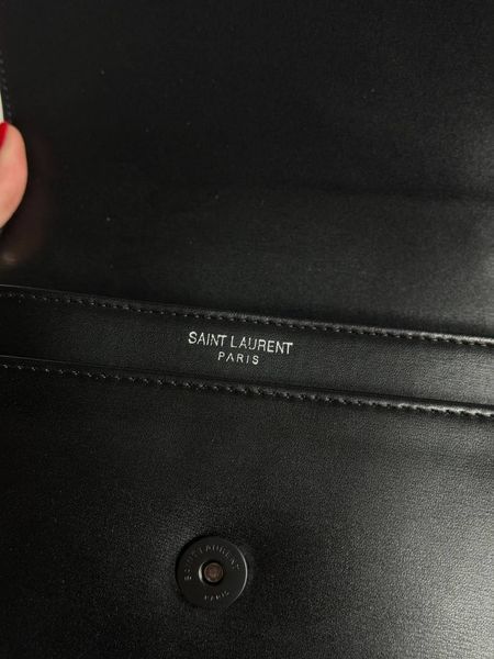 Yves Saint Laurent Medium Sunset in Smooth Leather Black/Black [звичайна брендована коробка] pr08511 фото