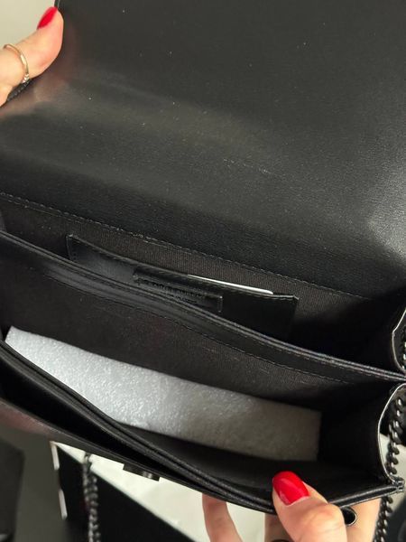 Yves Saint Laurent Medium Sunset in Smooth Leather Black/Black [звичайна брендована коробка] pr08511 фото