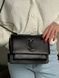 Yves Saint Laurent Medium Sunset in Smooth Leather Black/Black [звичайна брендована коробка] pr08511 фото 9