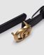 Gucci Leather Belt With Double G Gold Buckle 66142 фото 3