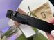 Gucci Leather Belt With Double G Gold Buckle 66142 фото 9