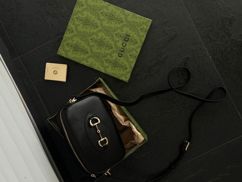 Gucci Horsebit 1955 Small Shoulder Bag Black [оригінальна коробка] pr7718 фото