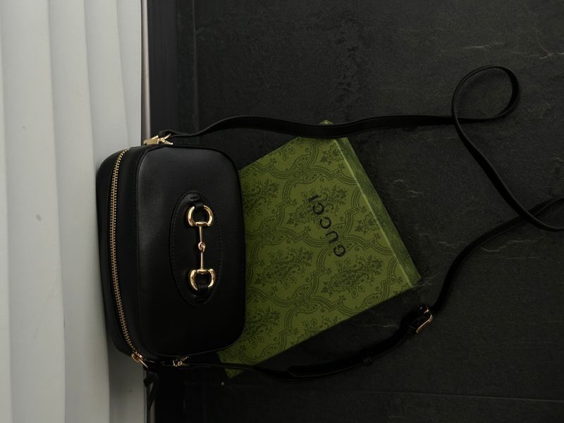 Gucci Horsebit 1955 Small Shoulder Bag Black [оригінальна коробка] pr7718 фото