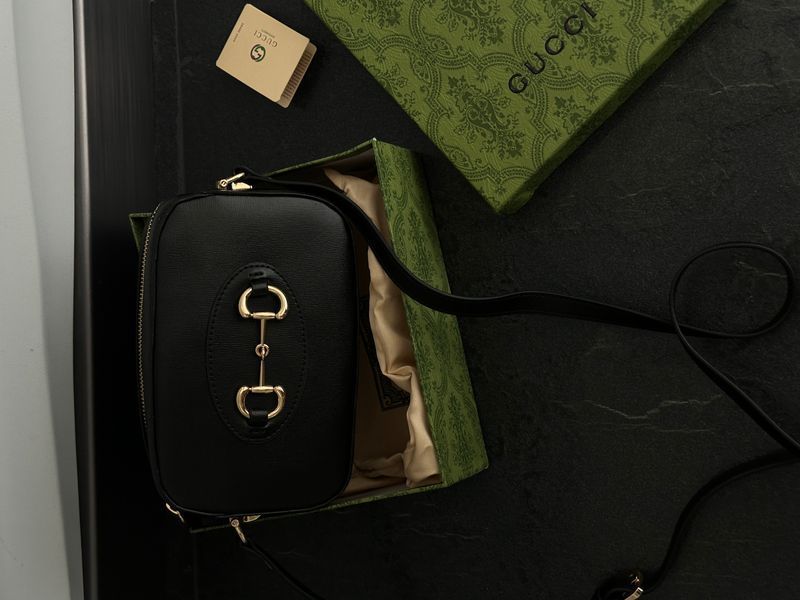 Gucci Horsebit 1955 Small Shoulder Bag Black [оригінальна коробка] pr7718 фото