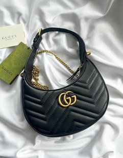 Gucci Marmont small shoulder bag Black/Gold [звичайна бренд коробка] pr0809 фото