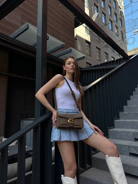 Coach Tabby Shoulder Bag Brown [крафт коробка] pr0094 фото