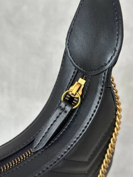 Gucci Marmont small shoulder bag Black/Gold [звичайна бренд коробка] pr0809 фото
