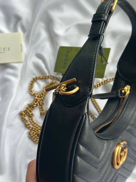 Gucci Marmont small shoulder bag Black/Gold [звичайна бренд коробка] pr0809 фото