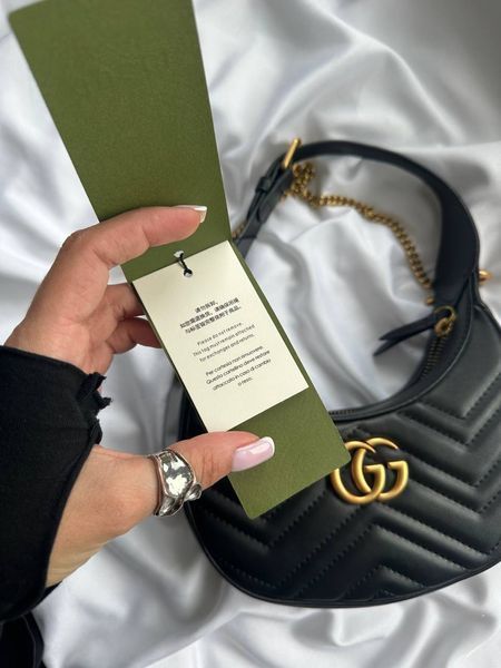 Gucci Marmont small shoulder bag Black/Gold [звичайна бренд коробка] pr0809 фото
