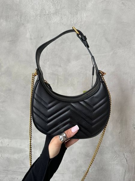 Gucci Marmont small shoulder bag Black/Gold [звичайна бренд коробка] pr0809 фото