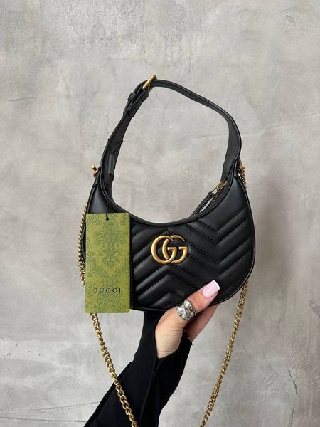 Gucci Marmont small shoulder bag Black/Gold [звичайна бренд коробка] pr0809 фото