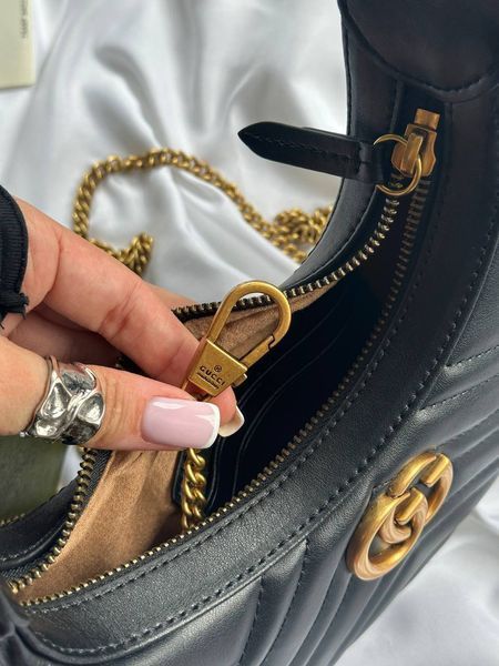 Gucci Marmont small shoulder bag Black/Gold [звичайна бренд коробка] pr0809 фото