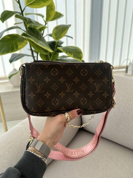 Louis Vuitton Multi Pochette Brown/Pink [бренд коробка] pr01228 фото