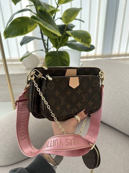 Louis Vuitton Multi Pochette Brown/Pink [бренд коробка] pr01228 фото