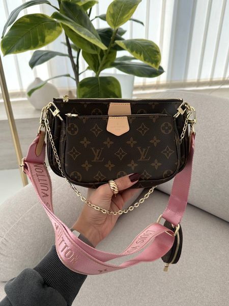 Louis Vuitton Multi Pochette Brown/Pink [бренд коробка] pr01228 фото