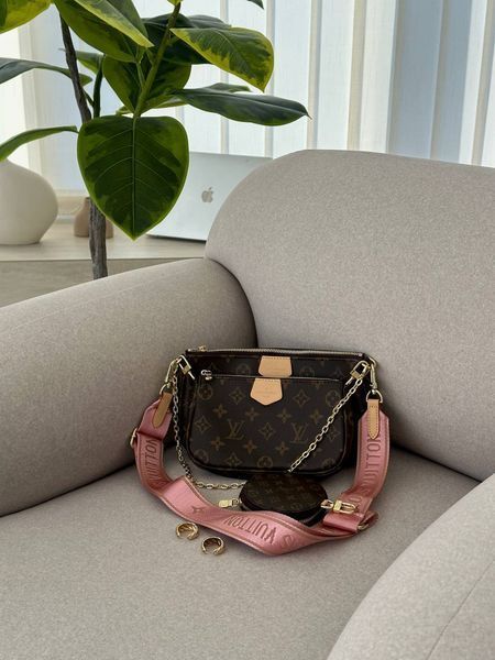 Louis Vuitton Multi Pochette Brown/Pink [бренд коробка] pr01228 фото