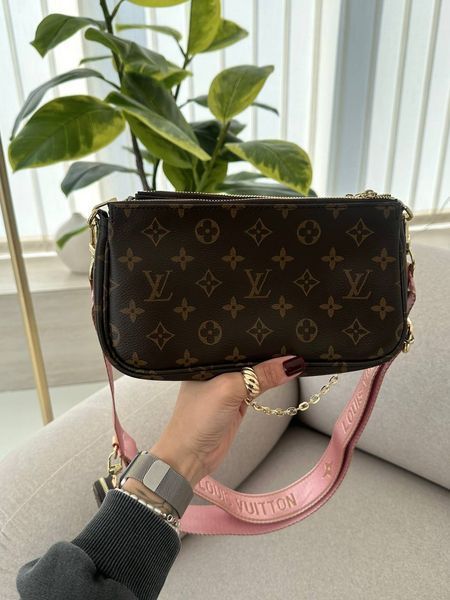 Louis Vuitton Multi Pochette Brown/Pink [бренд коробка] pr01228 фото