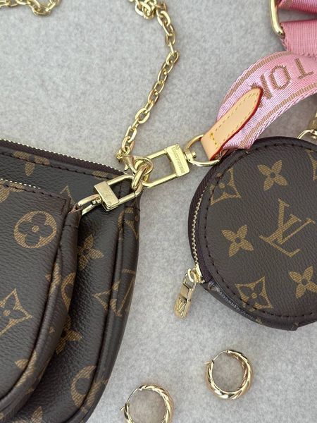 Louis Vuitton Multi Pochette Brown/Pink [бренд коробка] pr01228 фото