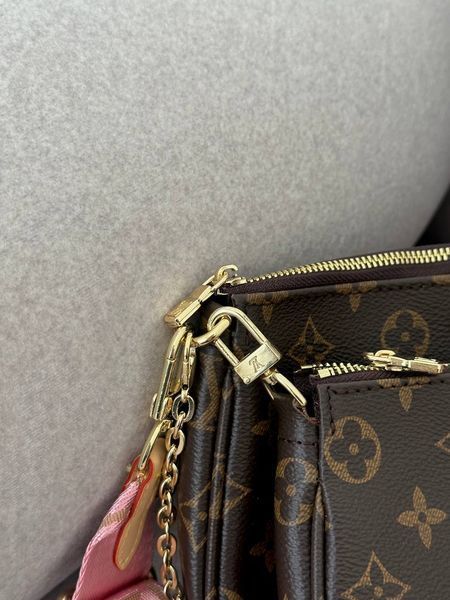 Louis Vuitton Multi Pochette Brown/Pink [бренд коробка] pr01228 фото