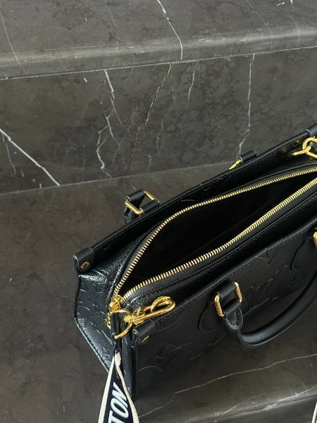 Louis Vuitton OnTheGo PM handbag in black Monogram Empreinte leather Коробка магніт lv1035 фото