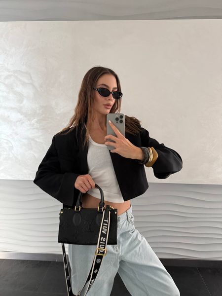 Louis Vuitton OnTheGo PM handbag in black Monogram Empreinte leather Коробка магніт lv1035 фото