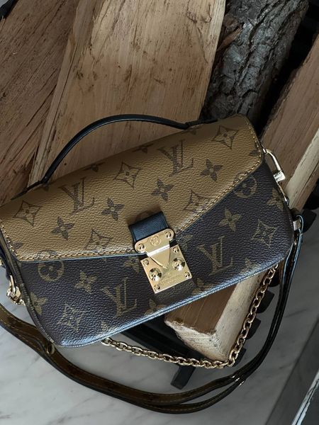 Louis Vuitton Pochette M&eacute;tis East West Bag Brown/Beige Магнітна коробка pr7345 фото