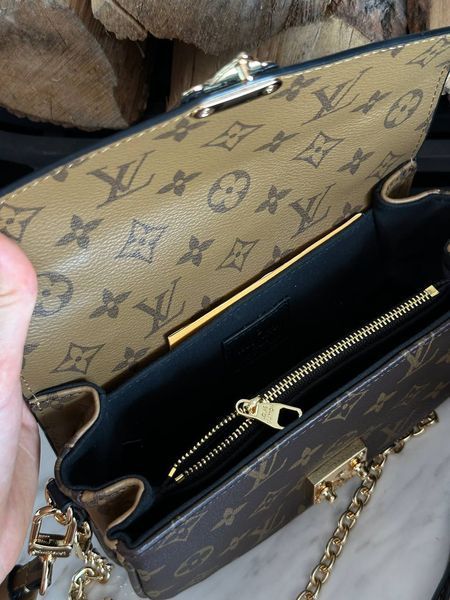 Louis Vuitton Pochette M&eacute;tis East West Bag Brown/Beige Магнітна коробка pr7345 фото