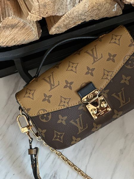 Louis Vuitton Pochette M&eacute;tis East West Bag Brown/Beige Магнітна коробка pr7345 фото