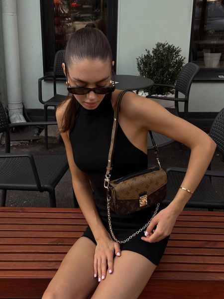 Louis Vuitton Pochette M&eacute;tis East West Bag Brown/Beige Магнітна коробка pr7345 фото