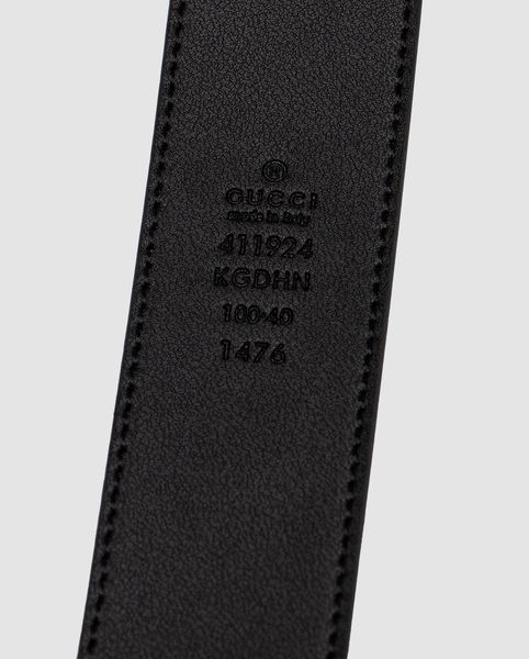 Gucci Belt with Interlocking G Buckle &mdash; шкіряний ремінь у сірій канві (Grey Canvas / Silver) 6616854 фото