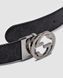 Gucci Belt with Interlocking G Buckle &mdash; шкіряний ремінь у сірій канві (Grey Canvas / Silver) 6616854 фото 2