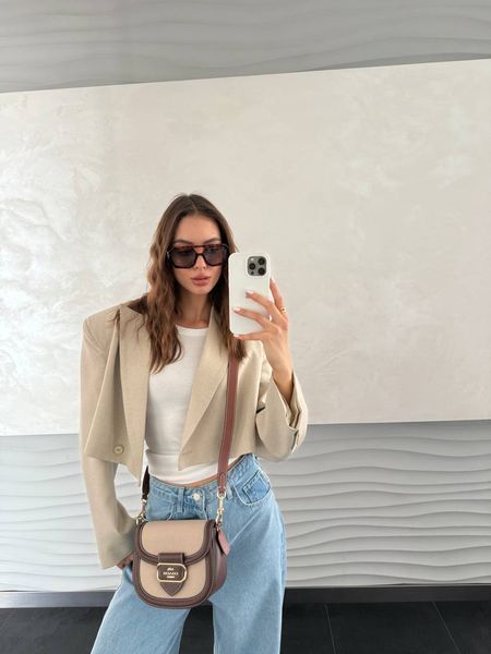 Coach Morgan Saddle Bag In Colorblock Signature Canvas [крафтова коробка](інший колір ремінця) co5020 фото