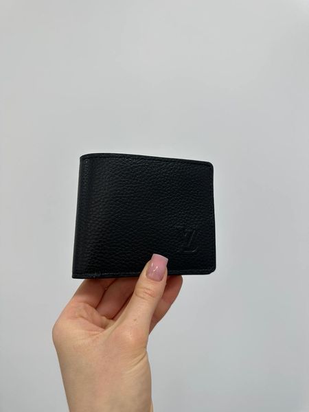 Міні гаманець Louis Vuitton Brazza Aerogram Black &mdash; шкіряний, з фірмовим логотипом 881721 фото