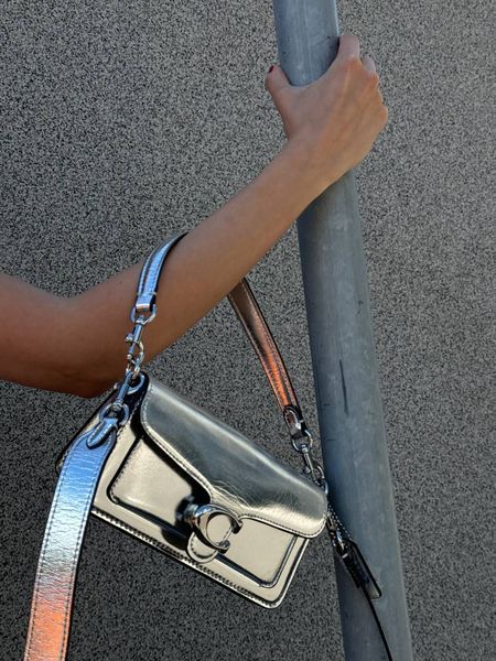 Сoach Tabby Shoulder Bag Silver [крафтова коробка] pr9822 фото