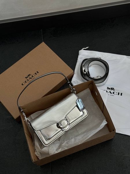 Сoach Tabby Shoulder Bag Silver [крафтова коробка] pr9822 фото