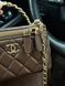 Chanel Classic Brown/Gold Lambskin Pearl Crush Vanity Bag Магнітна Коробка pr2901 фото 8