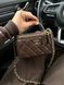 Chanel Classic Brown/Gold Lambskin Pearl Crush Vanity Bag Магнітна Коробка pr2901 фото 10