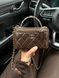 Chanel Classic Brown/Gold Lambskin Pearl Crush Vanity Bag Магнітна Коробка pr2901 фото 16