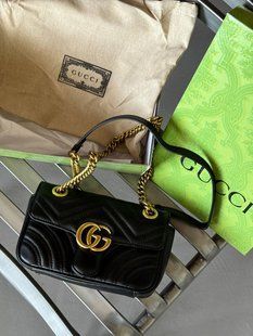 Gucci Marmont Mini Shoulder Bag Medium Black [ бренд коробка ] pr0099 фото